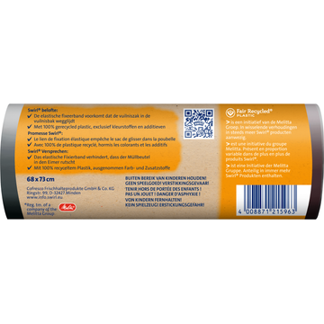 Swirl Vuilniszakken met Fixeerband 60 liter 10 stuks