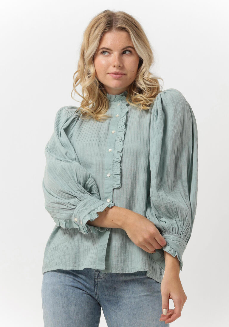 ANTIK BATIK lichtblauwe antik batik blouse yves blouse