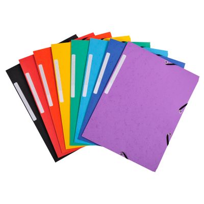 Exacompta - 10 Chemises à rabats dont 3 offertes - A4 - couleurs assorties