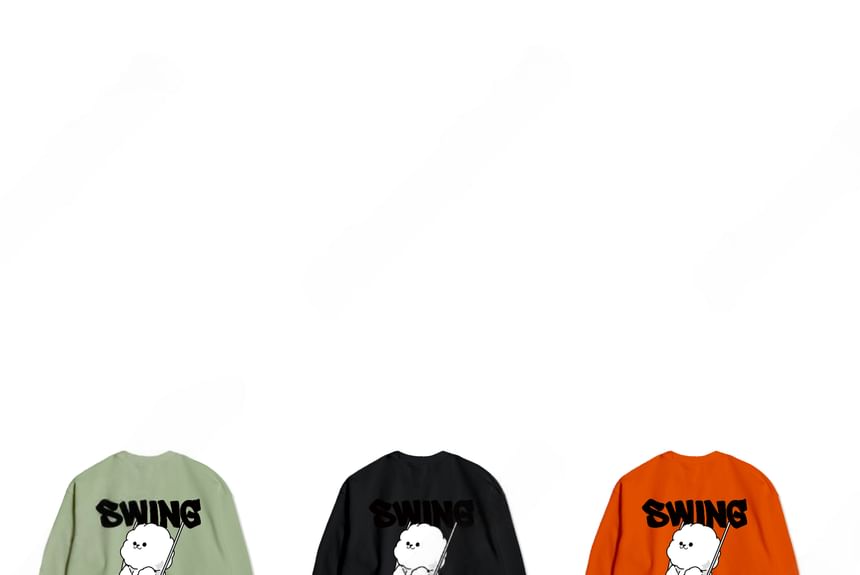 SeoulPop - Losse sweatshirt met hondenprint