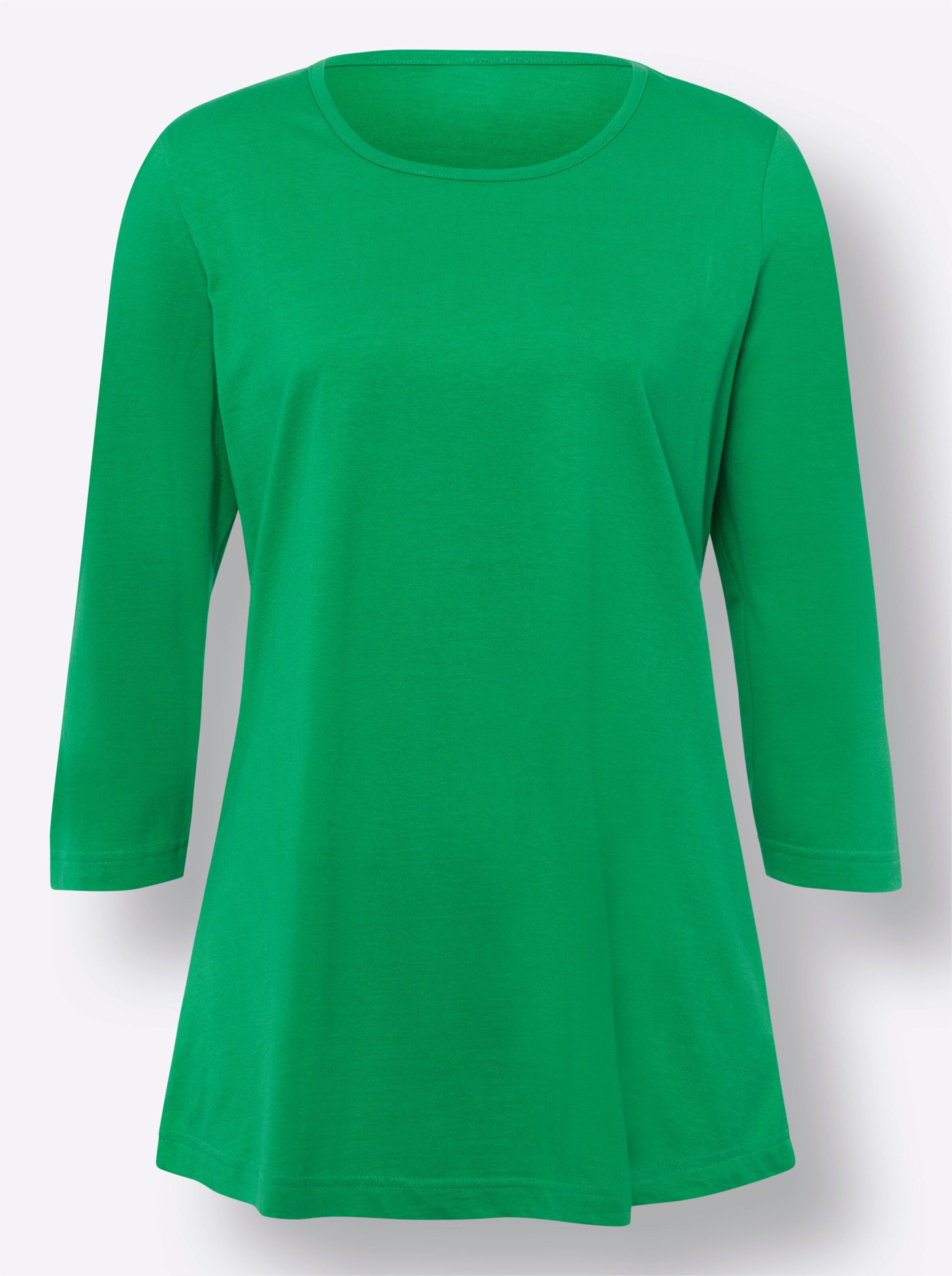 Longshirt in grasgrün + marine