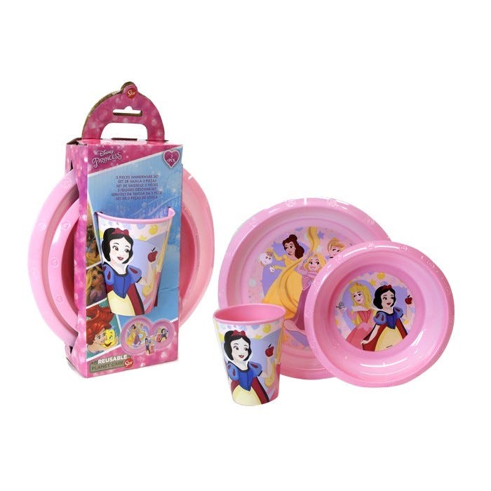 Stor - Tallerkensæt - Disney Prinsesser