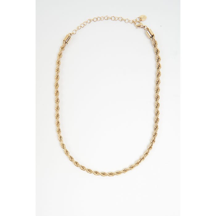 Veritas-Halsketting twist stainless steel