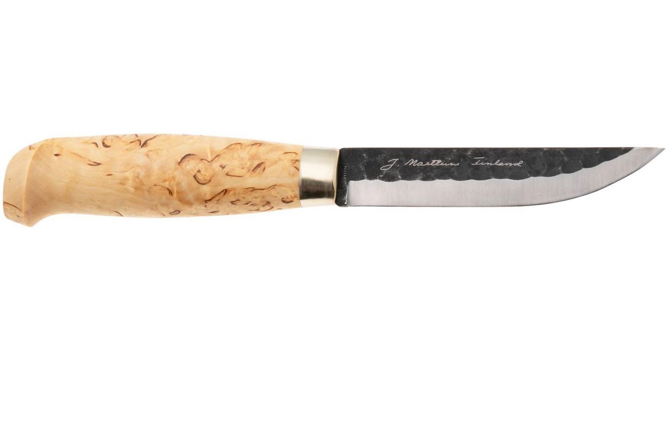 Marttiini Lynx Forged 131012, Brut De Forge 80CrV2, Curly Birch outdoormes