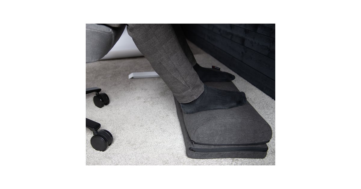 ArozziFootrest - Soft Fabric - Dark Grey voetensteun  (Donkergrijs)