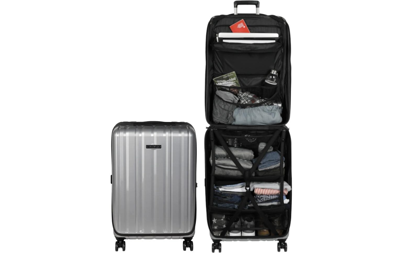 Stand-Up Koffer Large, 120 L, Grau<br>Simplify your travel