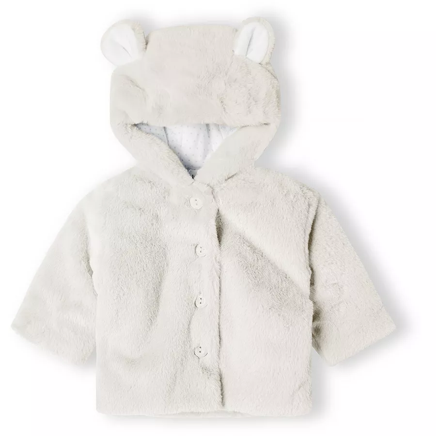 MINOTI Fellimitatjacke Beige