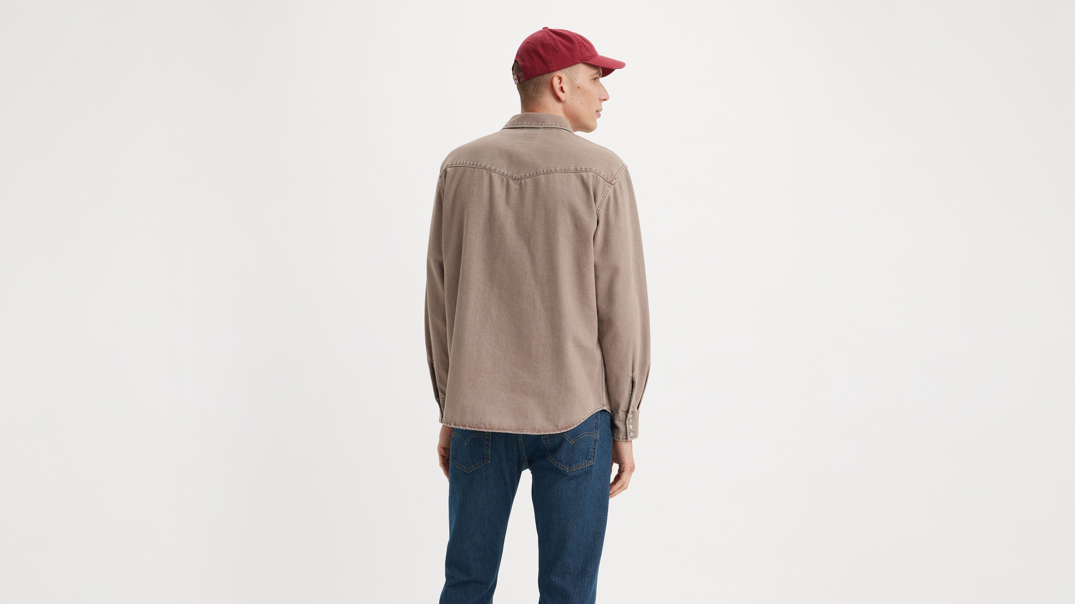 Chemise Western Sawtooth Relaxed - Clark Brown Denim - Marron