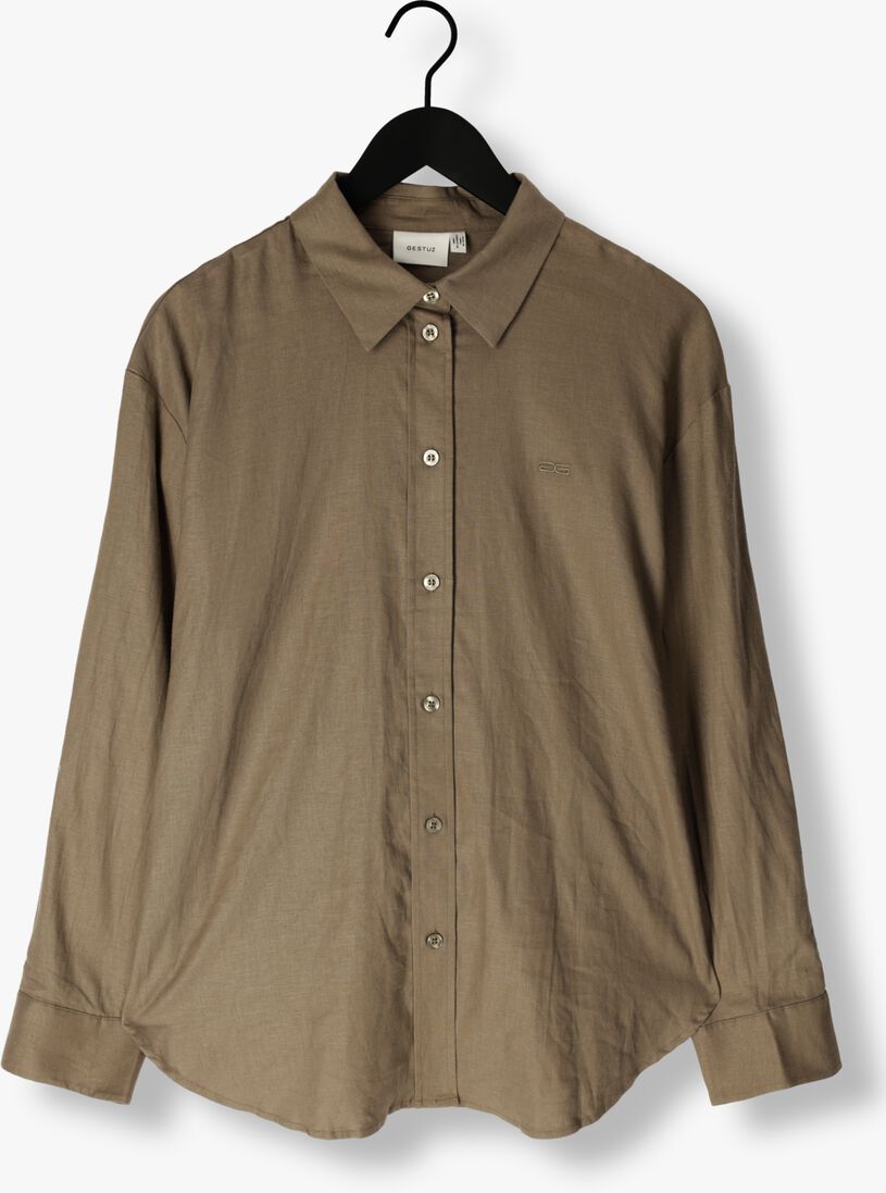 GESTUZ grijze gestuz blouse lizagz oz linen shirt