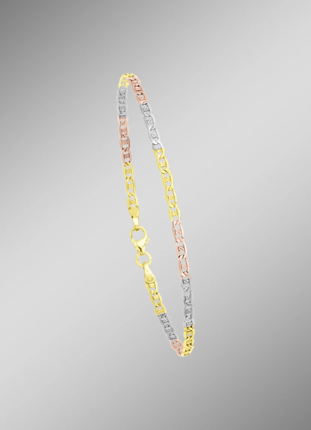 Elegante Garnitur in Tricolor, mit Karabiner