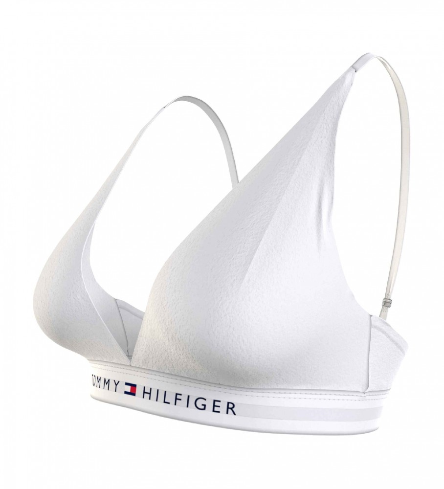 Sutiã triangular Tommy Hilfiger com logo branco