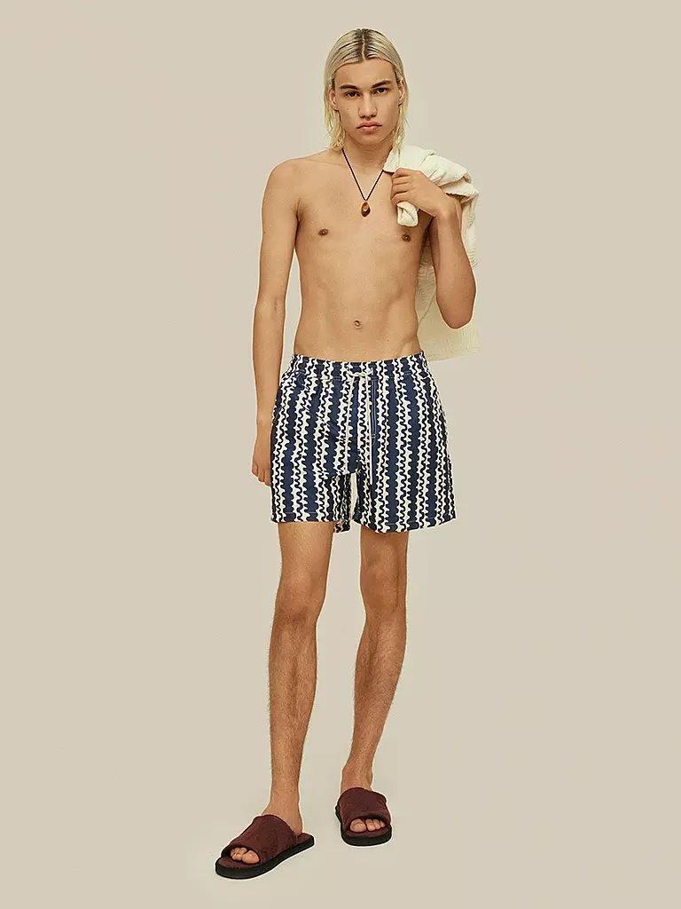 OAS Badeshorts BLUE SCRIBBLE blau