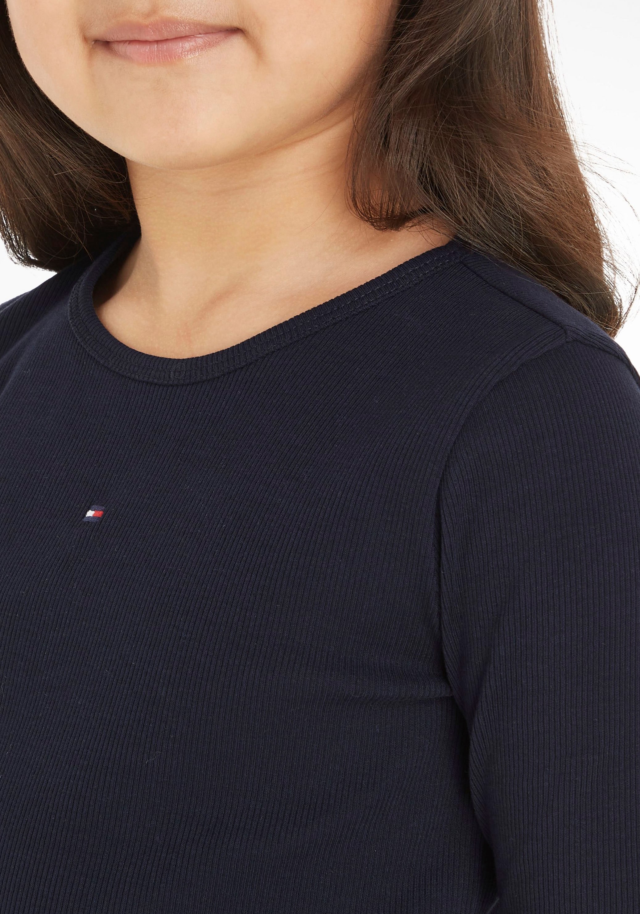 Tommy Hilfiger Langarmshirt »ESSENTIAL RIB TOP L/S« in leichter Rippenstruktur
