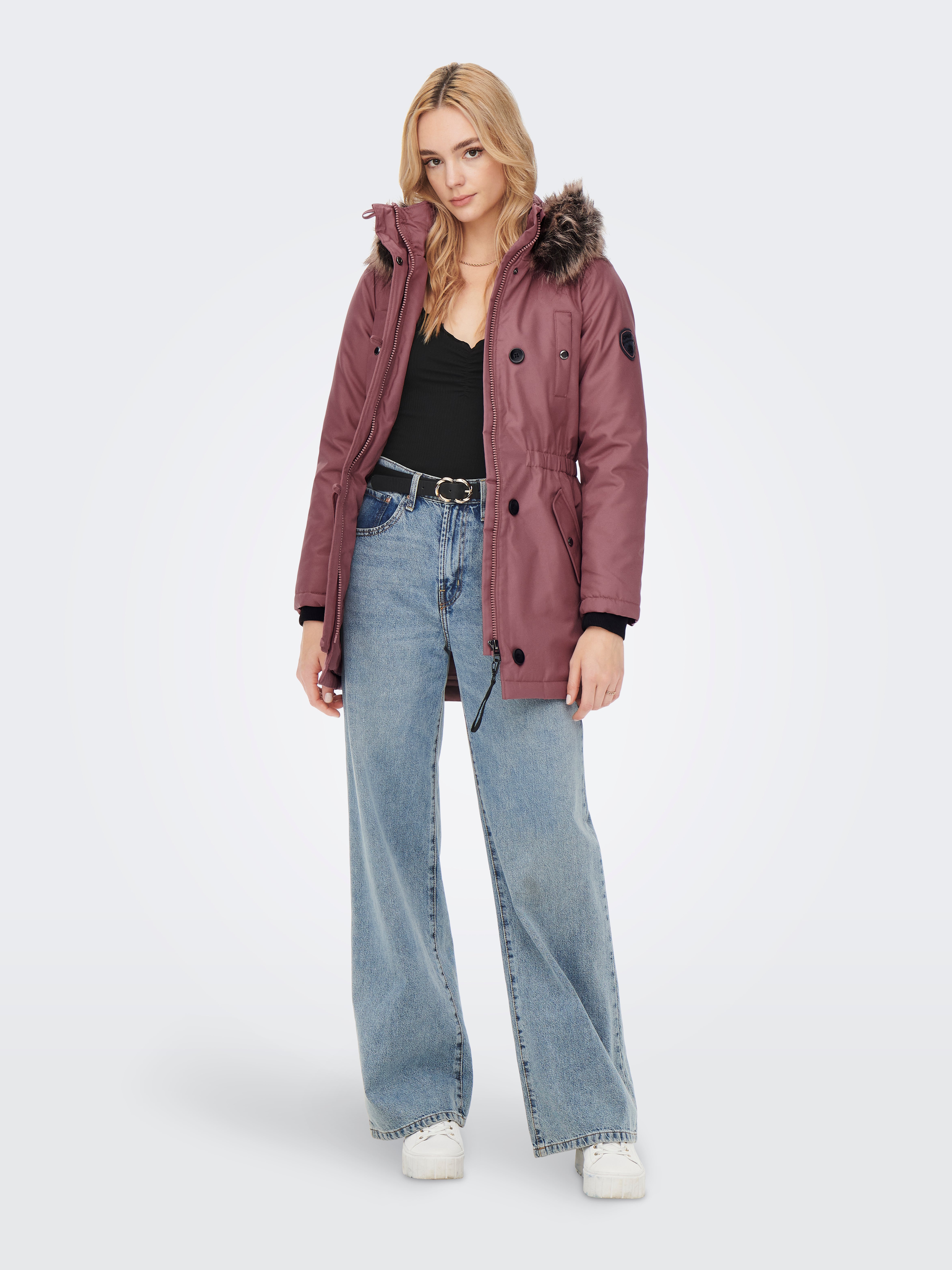 ONLIRIS Langer Parka Rose Brown