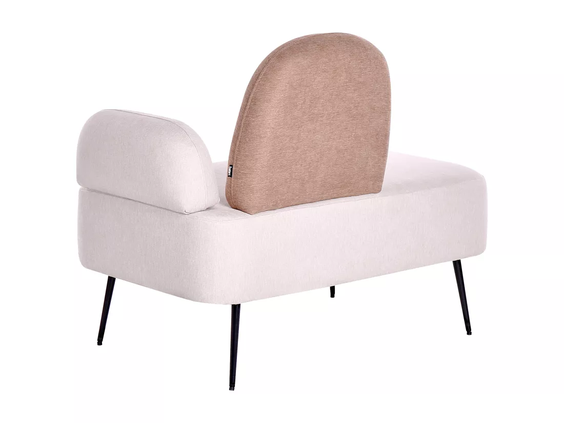 Chaise longue côté droit marron ARCEY