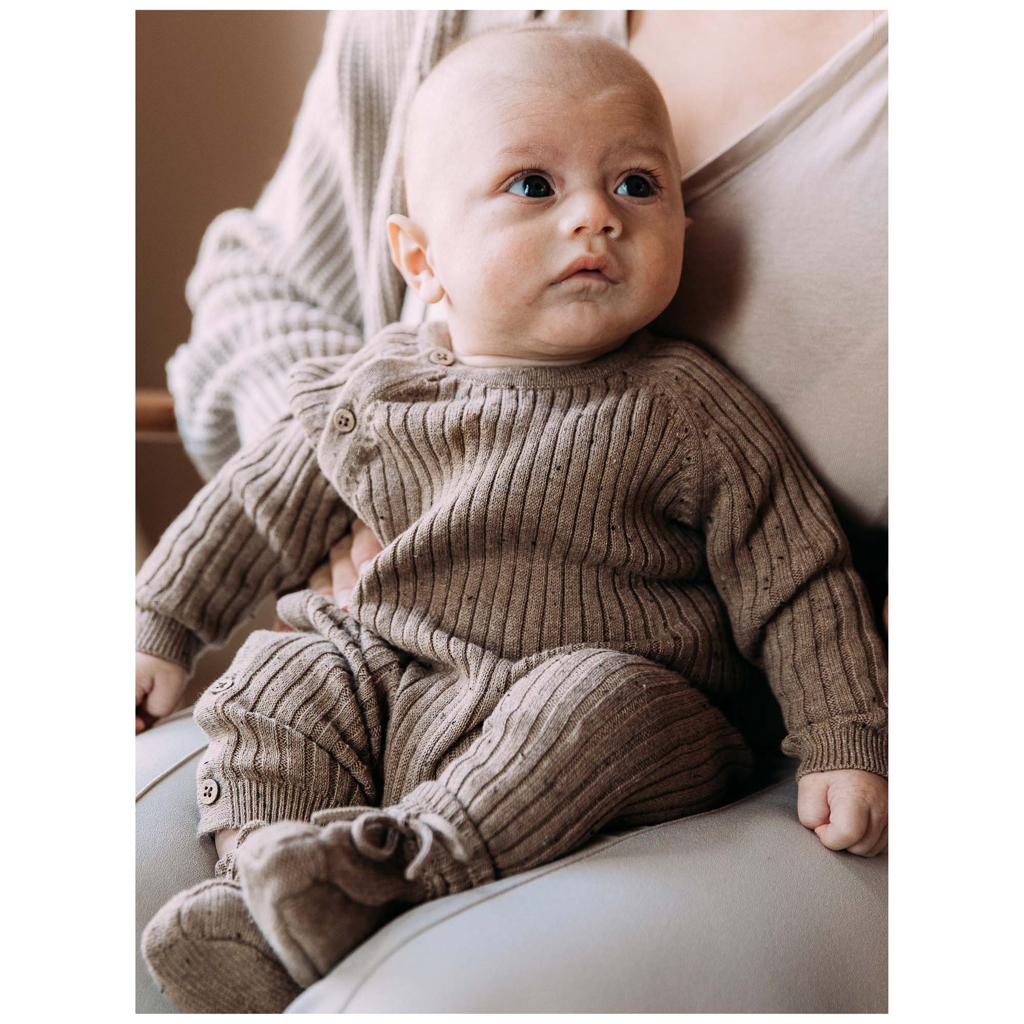 Sweet Petit Mini boxpakje lange mouwen melee bruin