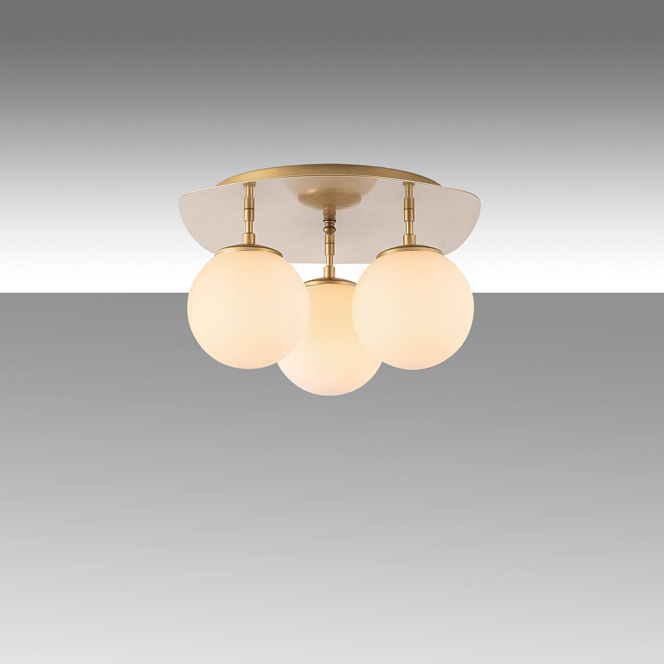 Opviq Plafonnier Well doré - 37x44x25 cm