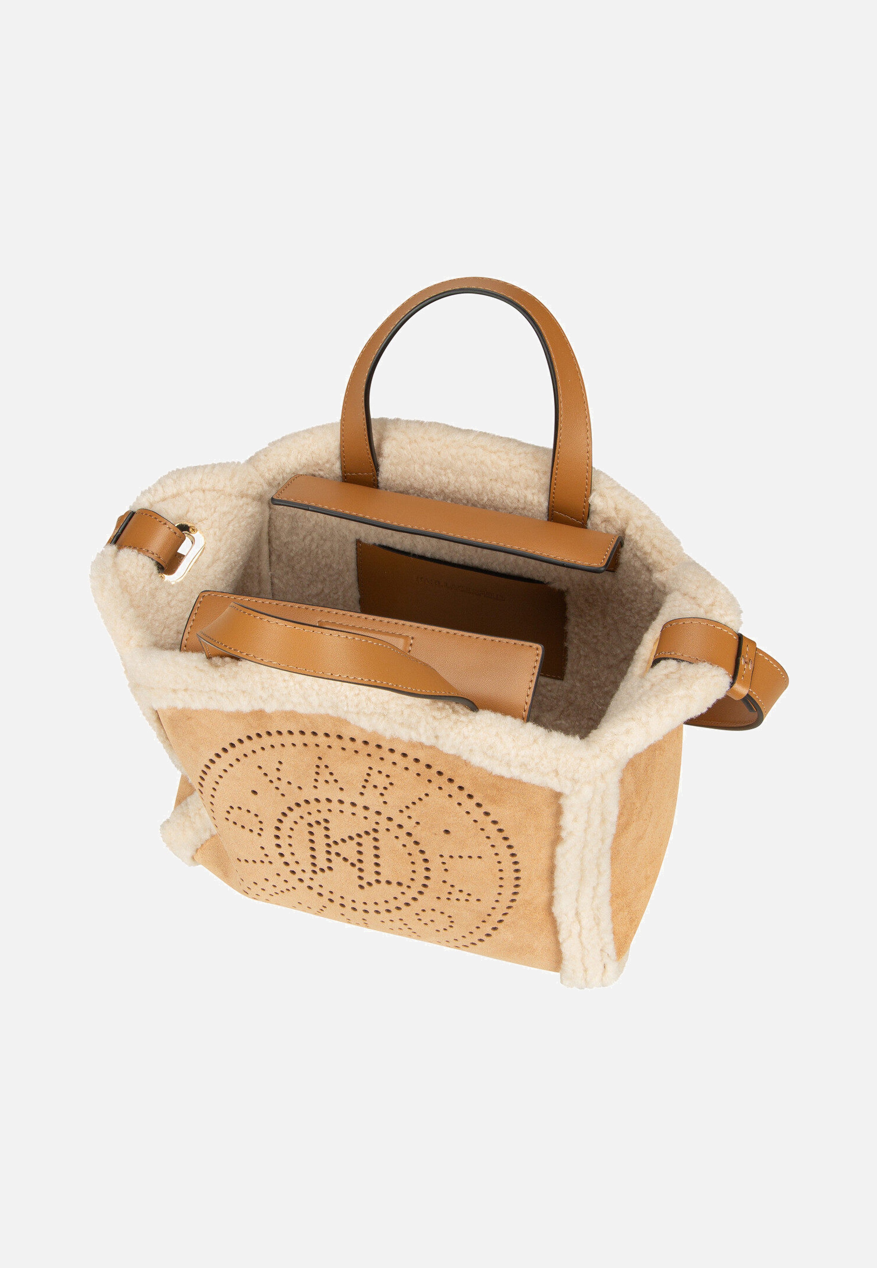 K/ circle SM Tote Shearling Caramel - Crossbody Bag