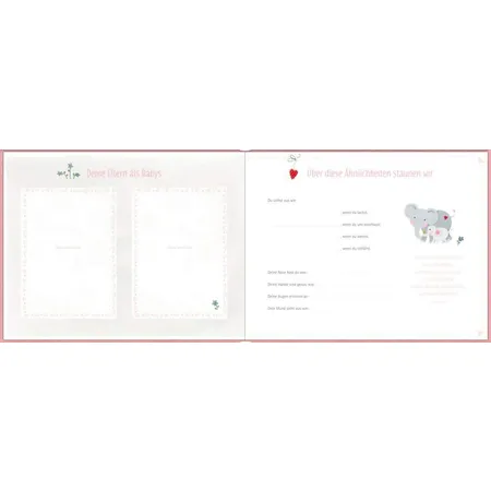 Coppenrath Verlag Babyalbum Willkommen, rosa (BabyGlück)