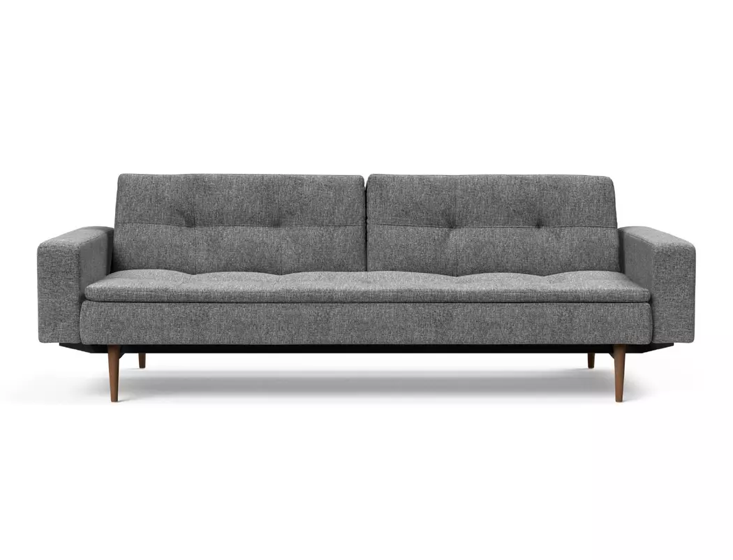 Schlafsofa mit Armlehnen Dublexo Styletto dunkel