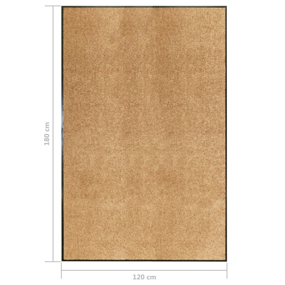 Paillasson lavable crème 120x180 cm