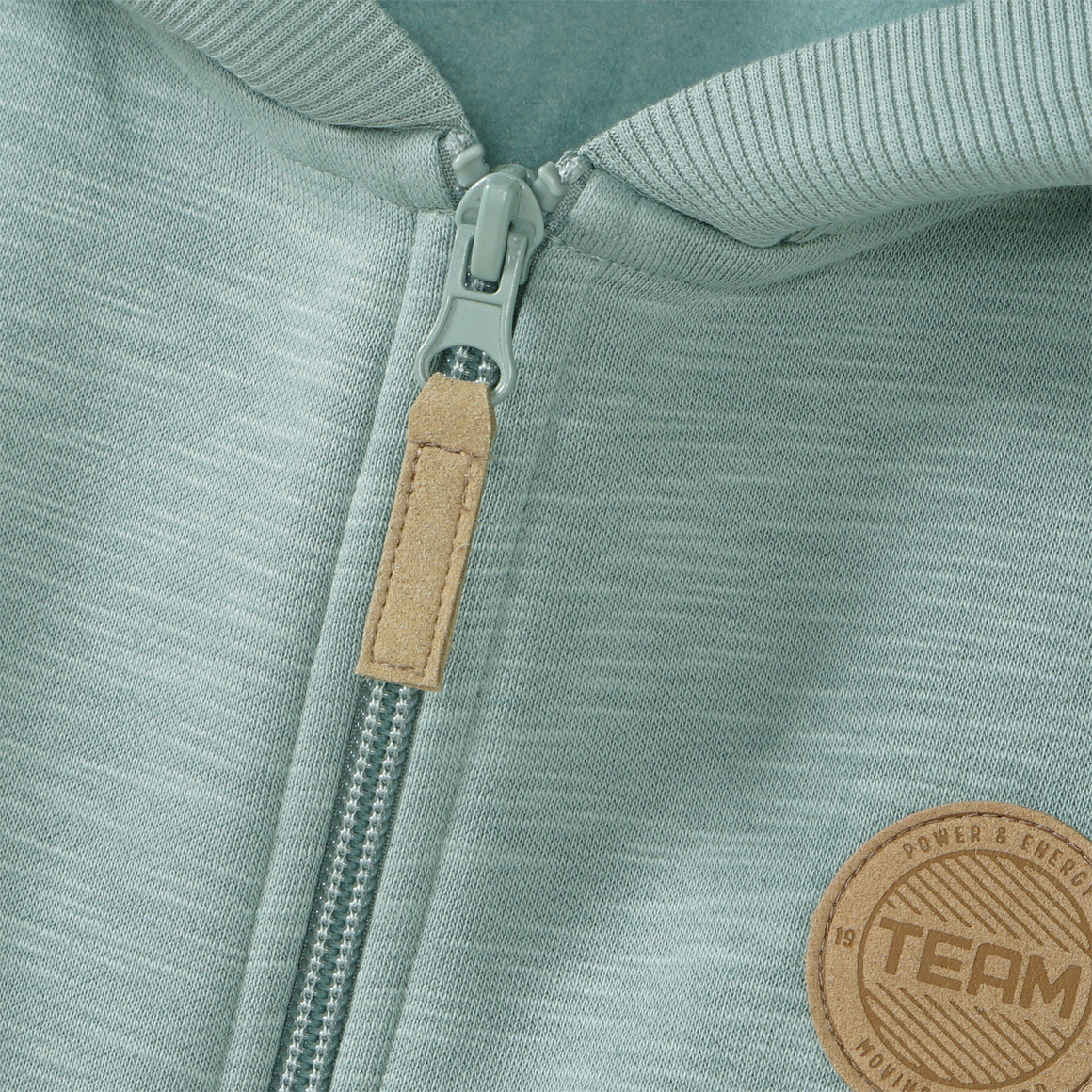 Topolino Jungen Sweatjacke mit Flammgarn schilfgrün