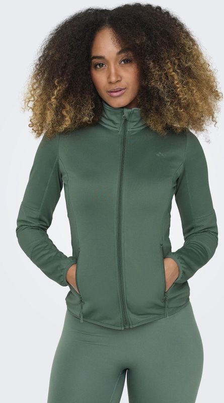 ONLY Fleecejack Dames - Eend Groen - Lange Mouwen