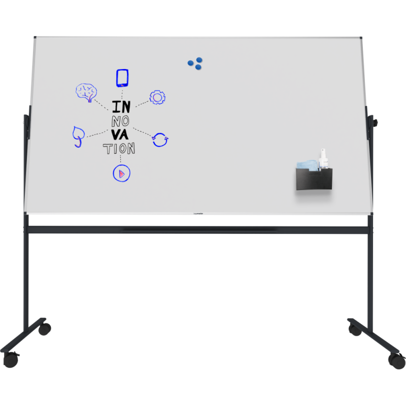 Tableau blanc rotatif laqué UNITE 120x220cm - Legamaster