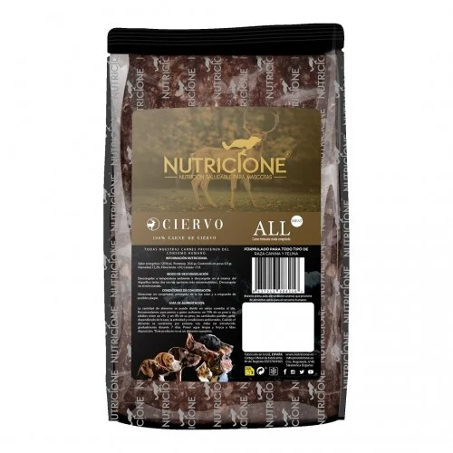 Nutritione BARF Carne de veado desossada para cães e gatos (pacote)