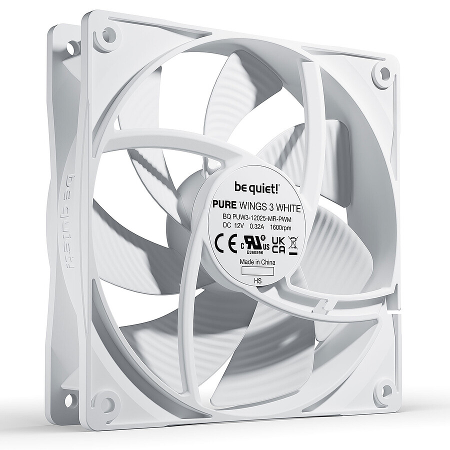 be quiet! Pure Wings 3 120 mm PWM - Blanc