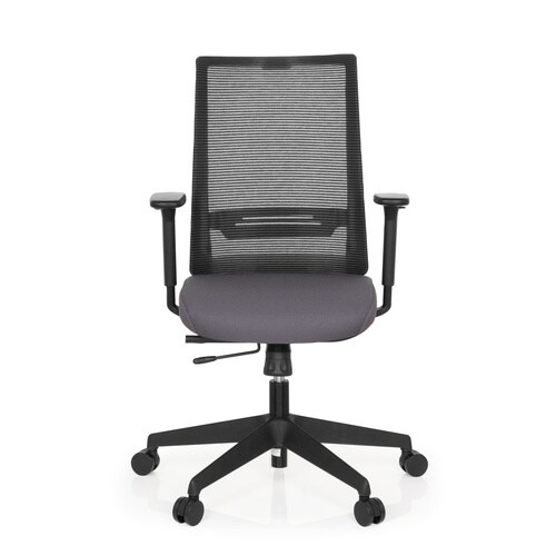 Profi Bürostuhl CONISTON Stoff/Netzstoff mit Armlehnen hjh OFFICE