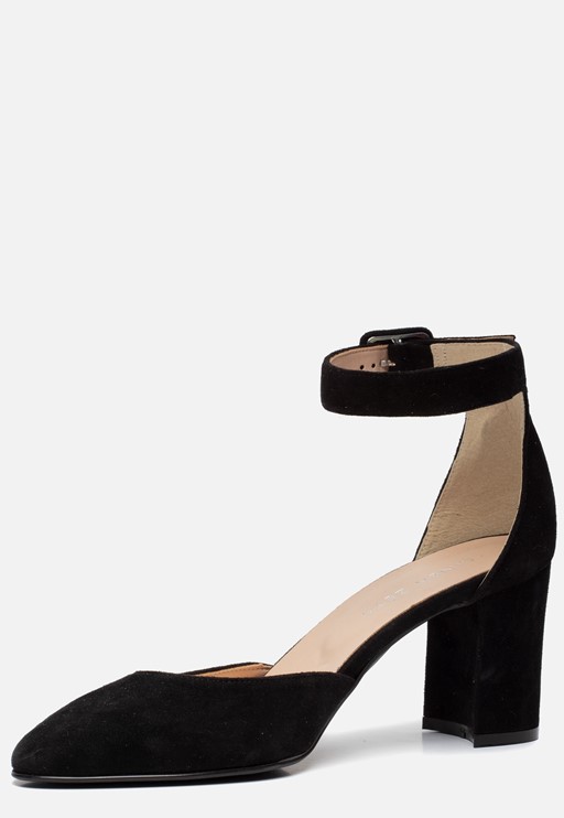 Linea Zeta Sandalen zwart Suede