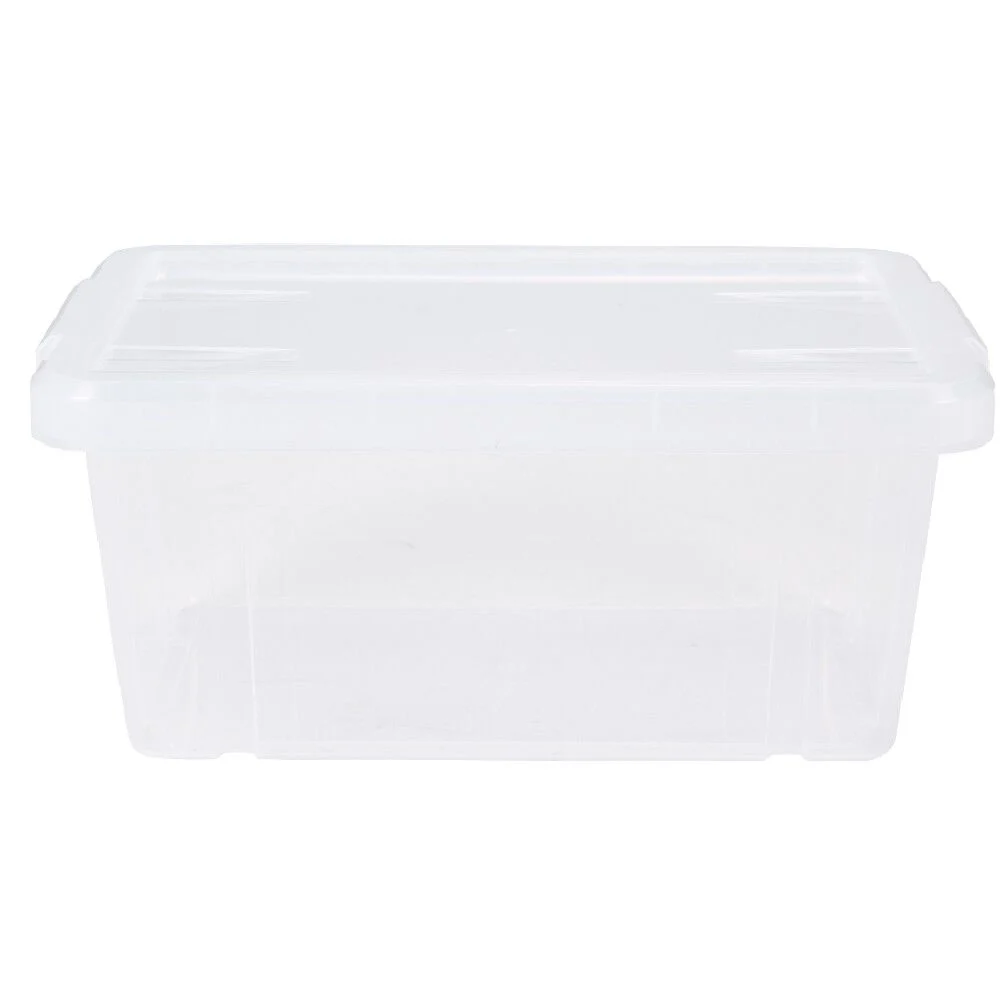 Boîte de rangement transparente avec couvercle 4,4L