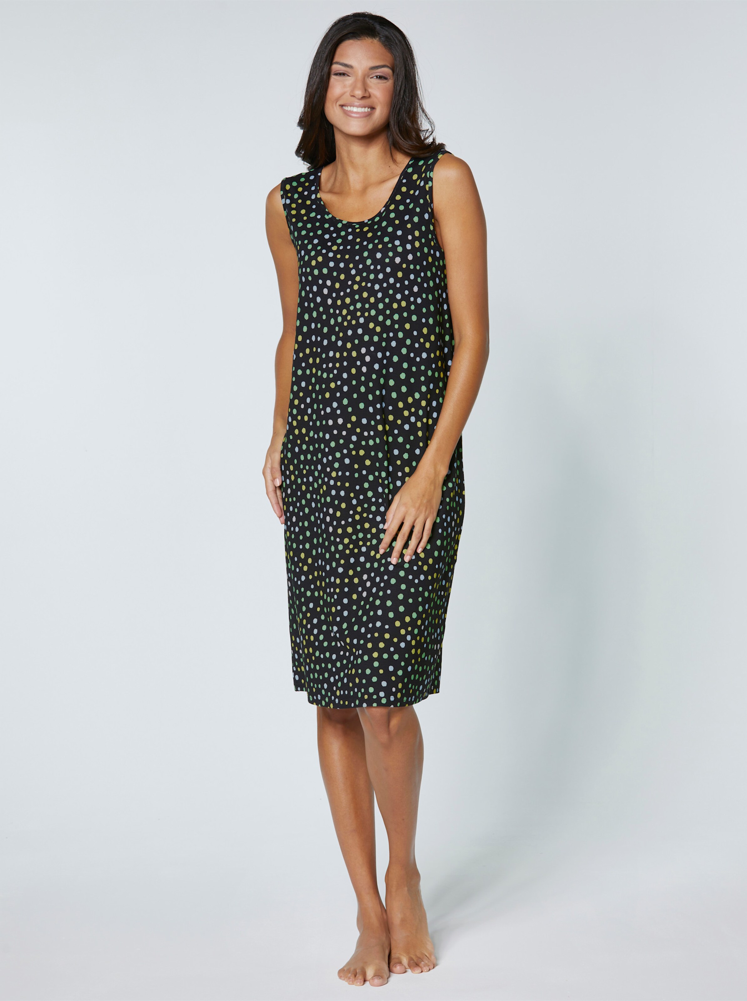Sommerkleid mit Tupfen-Dessin