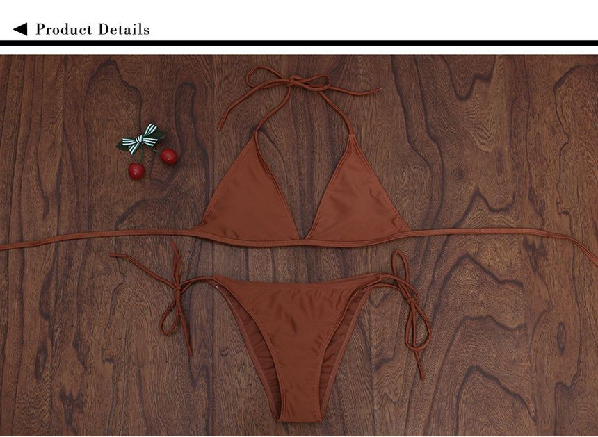 Hipper - Set: Halterbikini + zelfstrikbaar broekje