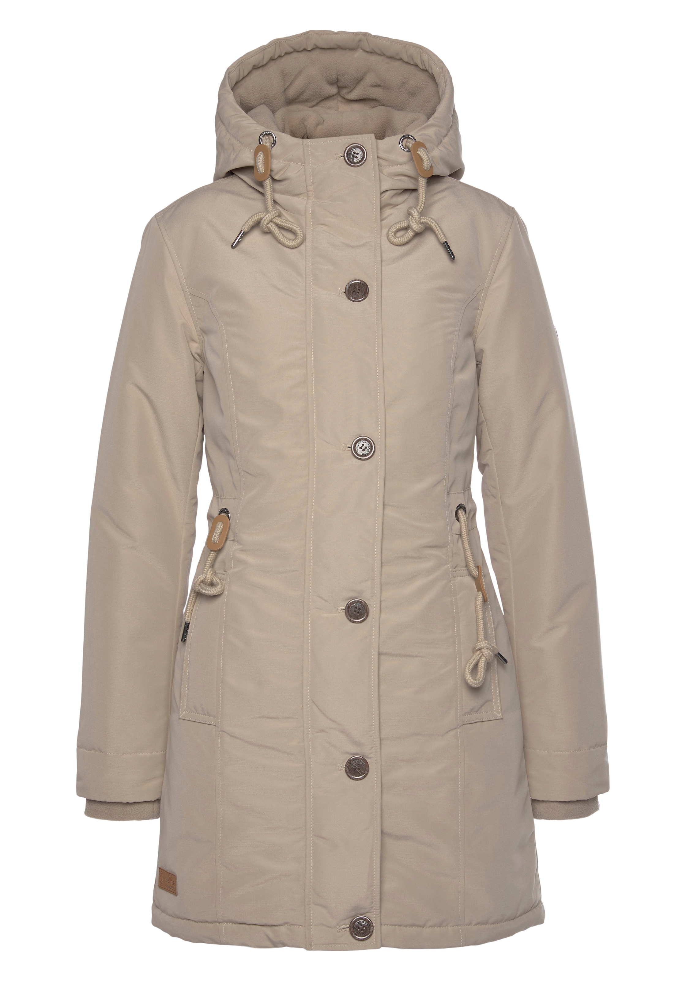 KangaROOS Winterjacke mit Kapuze für die kalte Jahreszeit,  aus leichtem Webstoff,  modisch