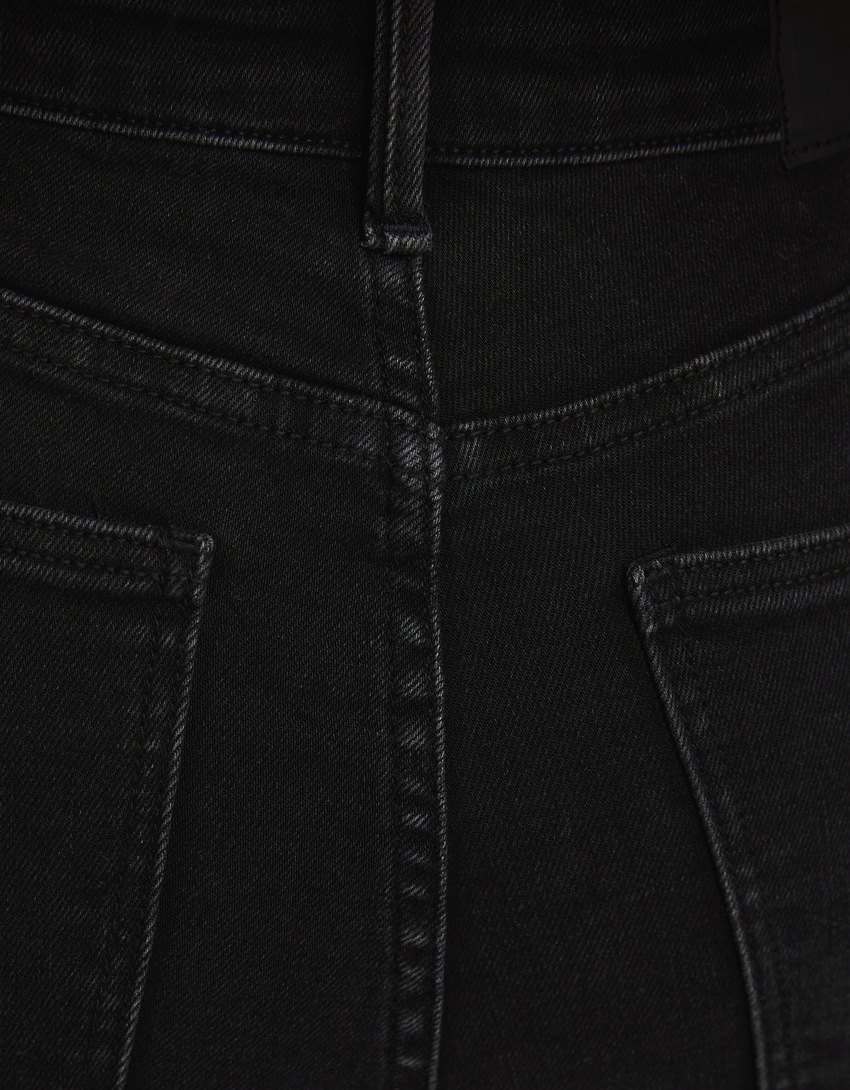 calça jeans skinny de cintura super alta