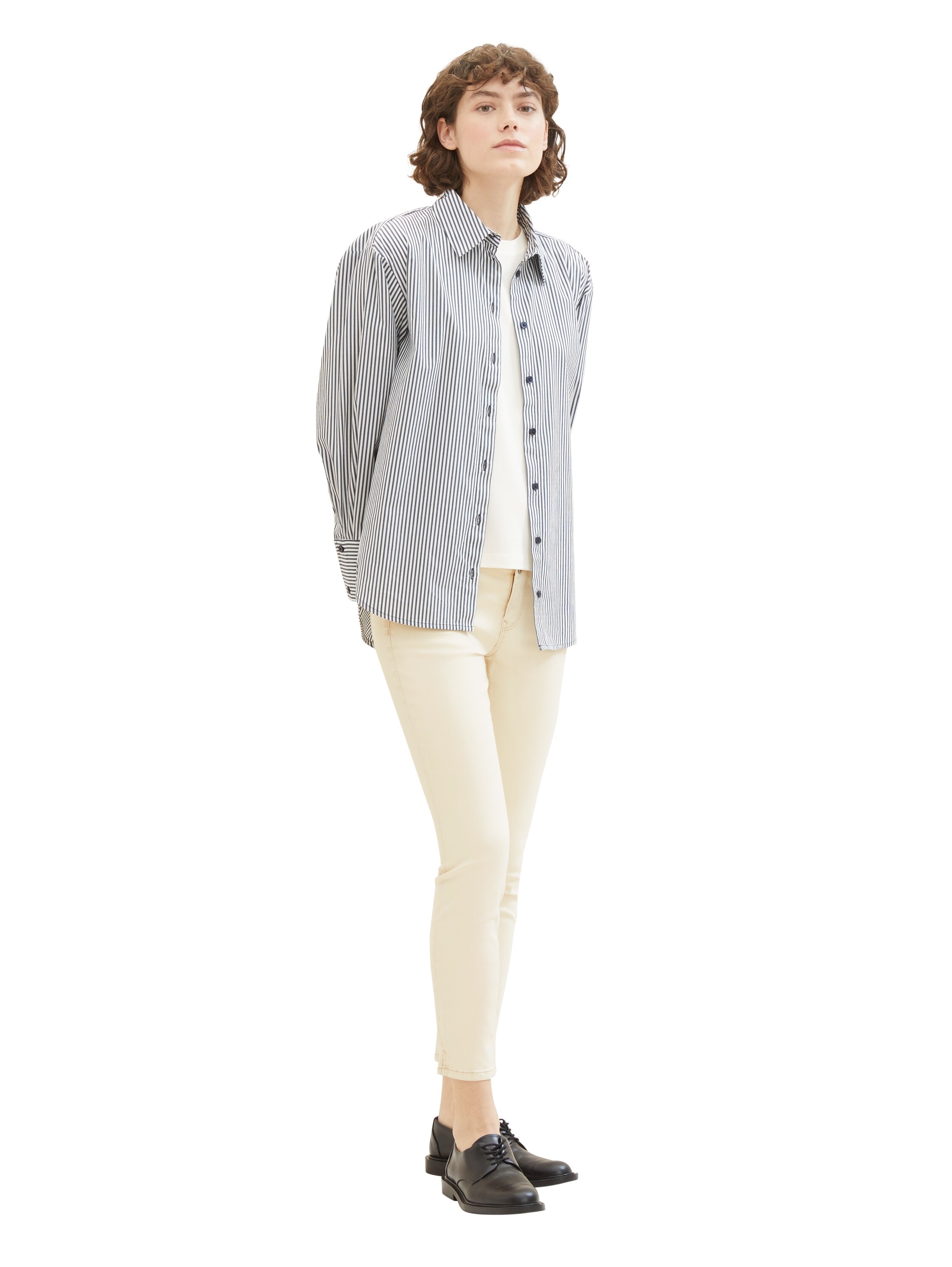 TOM TAILOR 7/8-Jeans , mit Doppel-Knopfverschluss