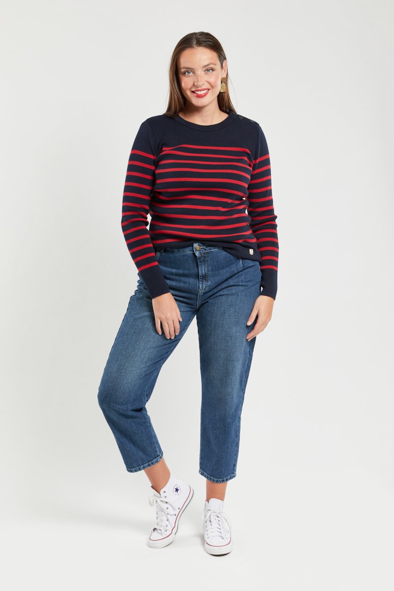 Pull marin rayé 