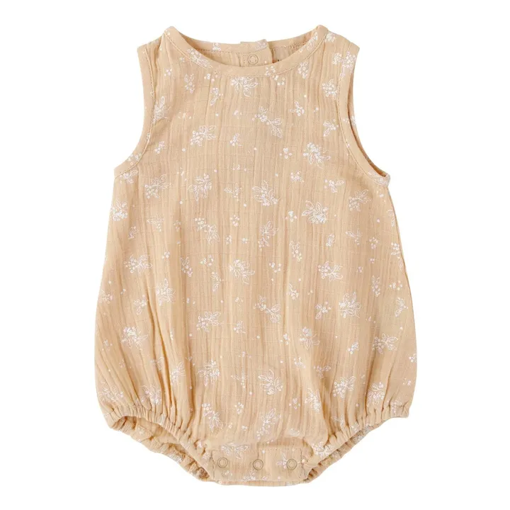 Bonjour Little Barboteuse Vegetal Peach Coton Bio | Rose pêche