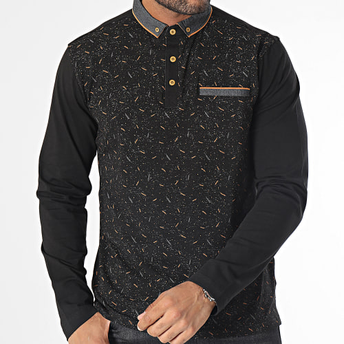Polo Manches Longues Noir
