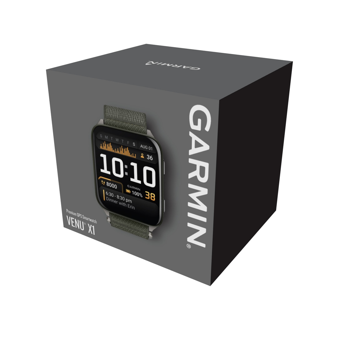 Garmin Venu X1 Smartwatch Moosgrün