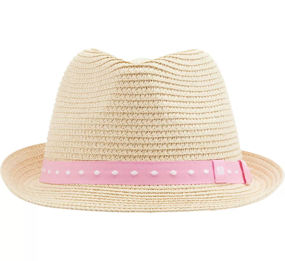 Stroh-Hut - rosa