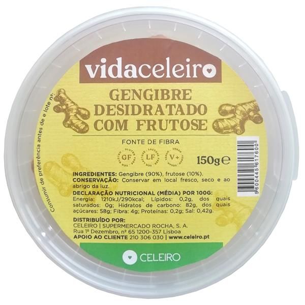 Gengibre Desidratado Com Frutose