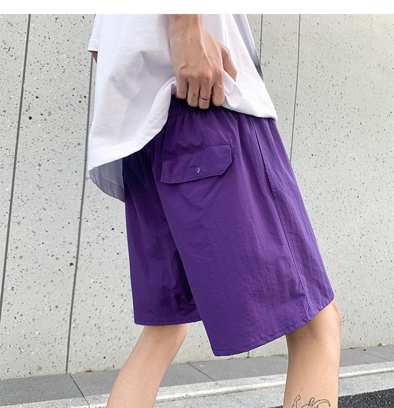 Antaeus - Mid Rise Applique Shorts