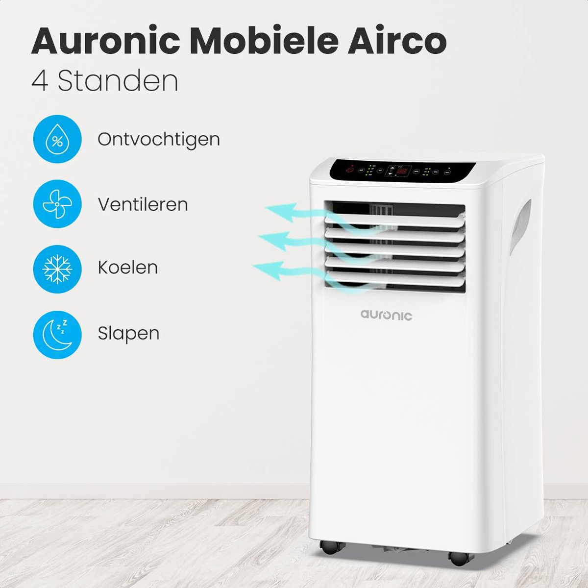 Auronic 4-in-1 mobiele airco - 10.000 BTU