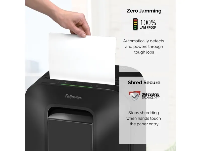 Makulator Fellowes Powershred® LX211 micro-cut 2x12 mm hvid (P-5)