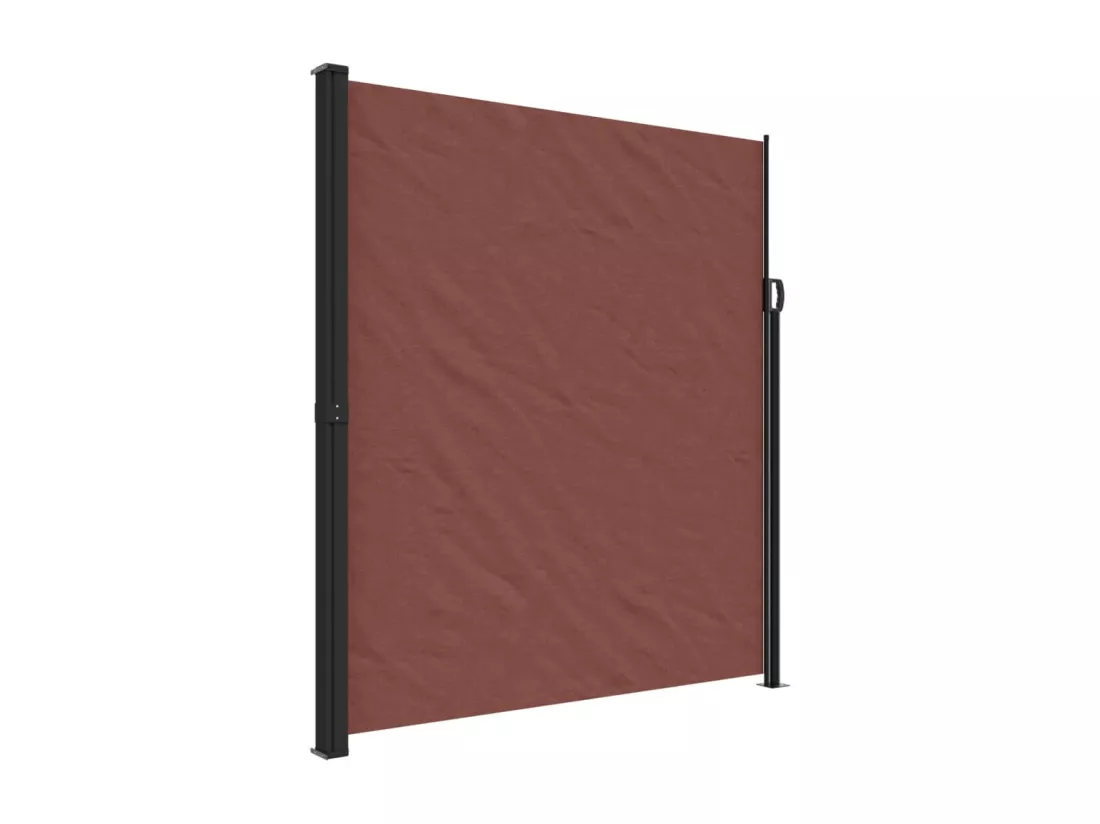 Auvent latéral rétractable marron 220x300 cm