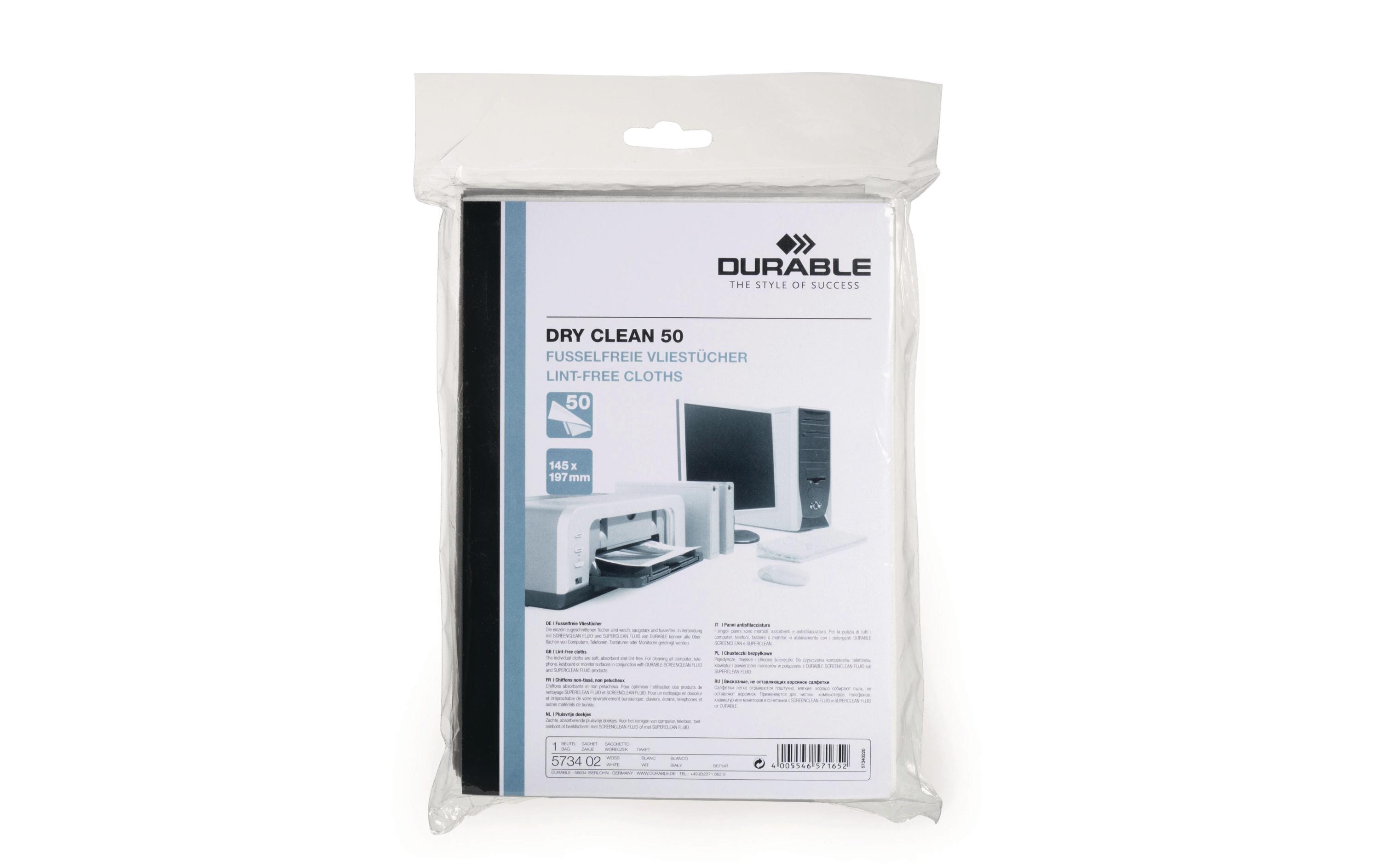 Reinigungstücher Dry Clean 50 StückReinigungsprodukte von DURABLE