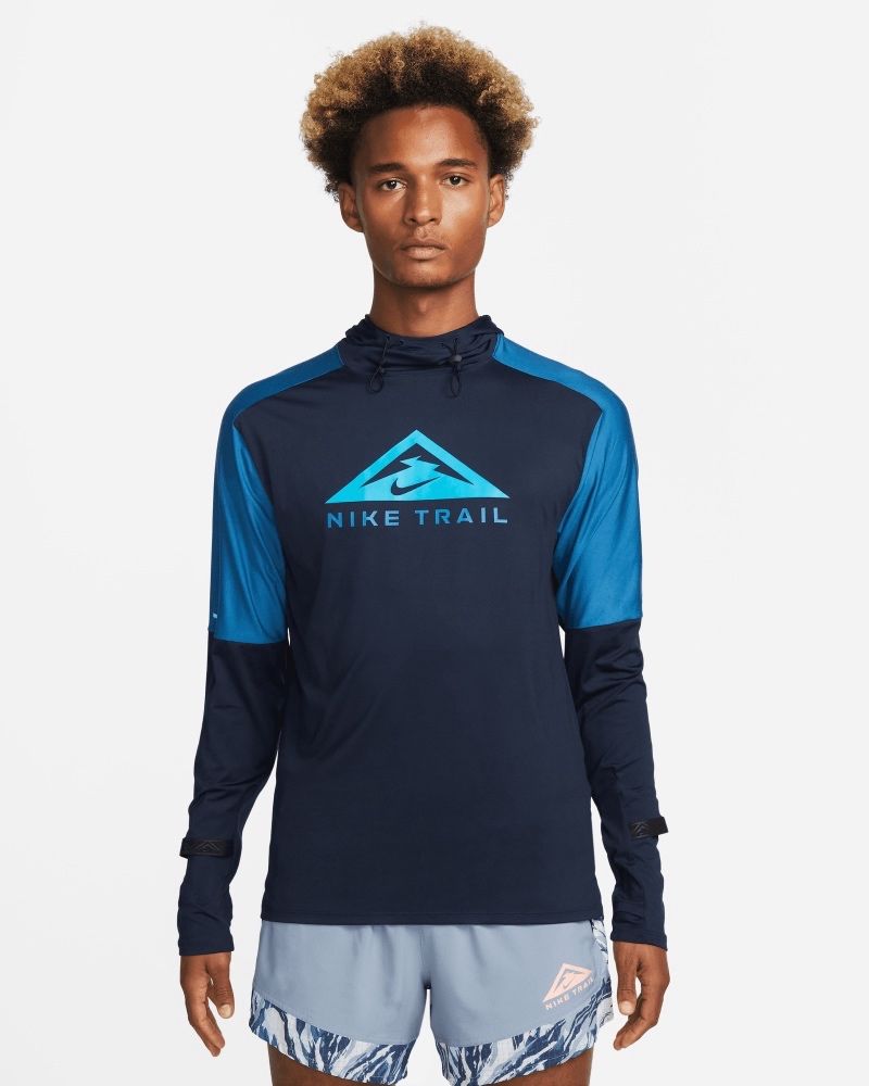 Sweat à capuche de trail Nike Trail Bleu Marine pour homme